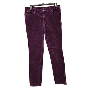 Jessica Simpson Purple Corduroy Skinny Leg Jeans Size 30